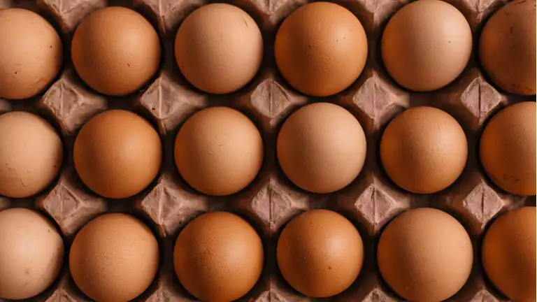 Æg i en æggebakke